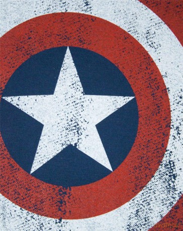 Marvel: Comics Men's Tee: Captain America Distressed (Medium)