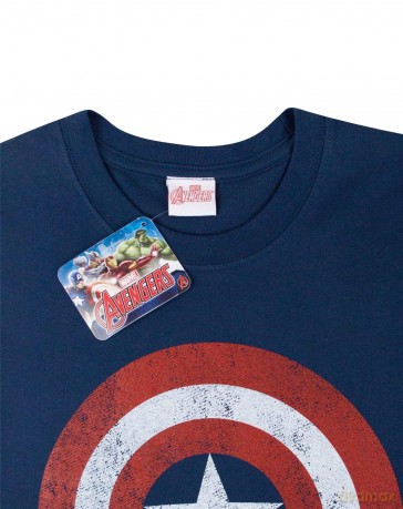 Marvel: Comics Men's Tee: Captain America Distressed (Small)