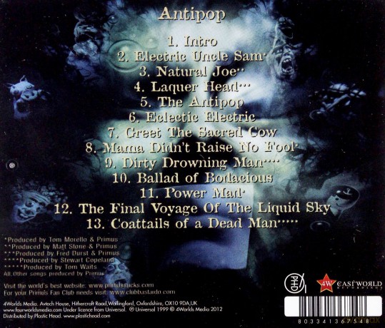 Primus: Antipop [CD]