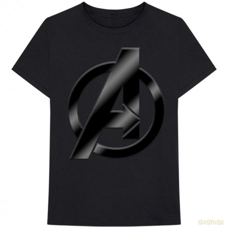 Marvel Comics: Unisex T-Shirt: Avengers Logo (Black) (Small)