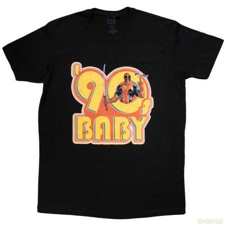 Marvel Comics: Unisex T-Shirt: Deadpool '90s Baby (Black) (XX-Large)