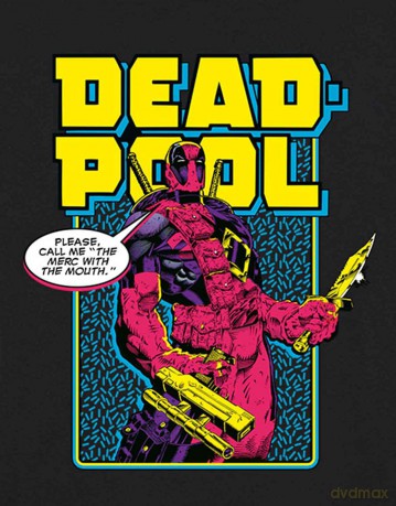 Marvel Comics: Unisex T-Shirt: Deadpool Comic Merc (Black) (Small)
