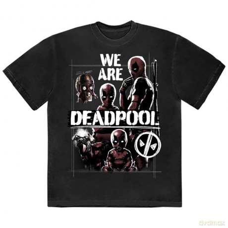 Marvel Comics: Unisex T-Shirt: Deadpool We Are Deadpool (Black) (X-Large)