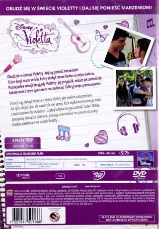 Violetta sezon 2 cz. 1+2+3+4 (Disney) Pakiet [8DVD]