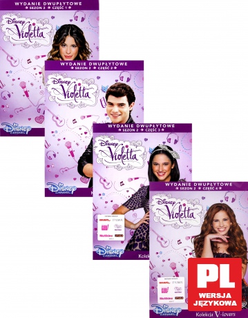 Violetta sezon 2 cz. 1+2+3+4 (Disney) Pakiet [8DVD]
