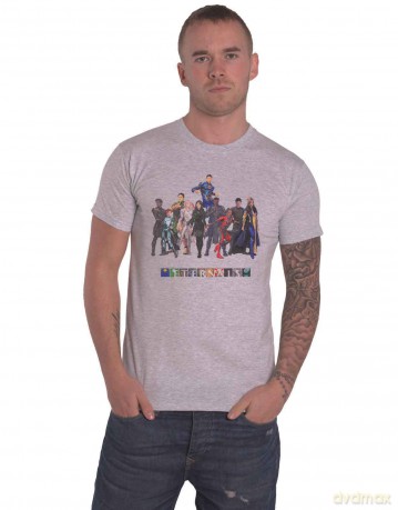 Marvel Comics: Unisex T-Shirt: Eternals Colour Block Characters (Grey) (Small)