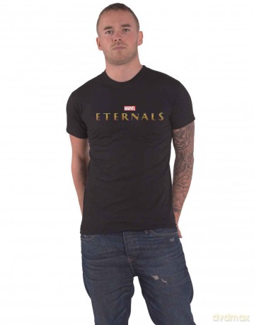 Marvel Comics: Unisex T-Shirt: Eternals Logo (Black) (Large)