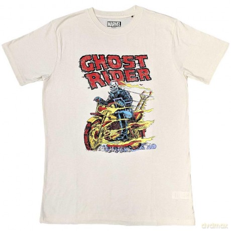 Marvel Comics: Unisex T-Shirt: Ghost Rider Bike (Sand) (XX-Large)