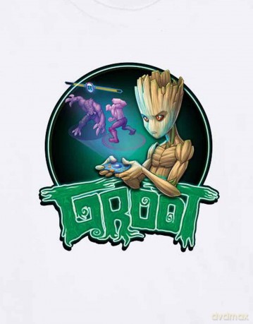 Marvel Comics: Unisex T-Shirt: I am Groot - Groot Gaming (White) (X-Large)