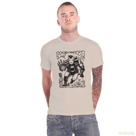 Marvel Comics: Unisex T-Shirt: Iron Man Sketch (Natural) (Small)