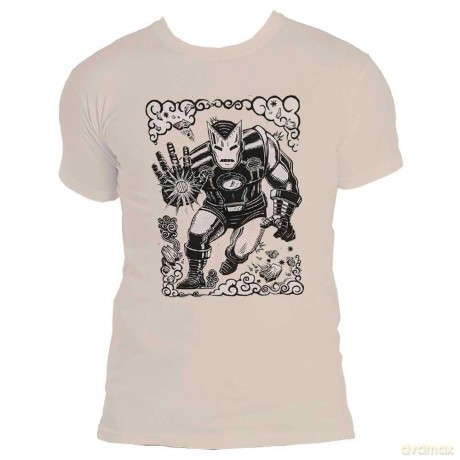 Marvel Comics: Unisex T-Shirt: Iron Man Sketch (Natural) (Small)
