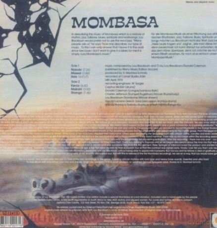 Mombasa: African Rhythms And Blues [Winyl]