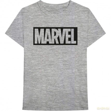 Marvel Comics: Unisex T-Shirt: Logo (Grey) (XX-Large)