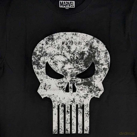 Marvel Comics: Unisex T-Shirt: Punisher Distressed Logo (Black) (Small)