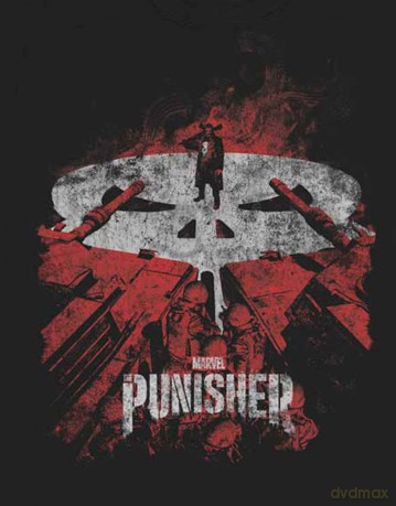 Marvel Comics: Unisex T-Shirt: Punisher Red Tanks (Black) (Small)