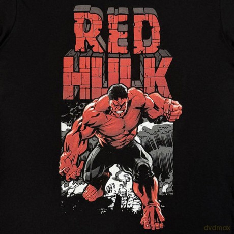 Marvel Comics: Unisex T-Shirt: Red Hulk Comic (Black) (Small)
