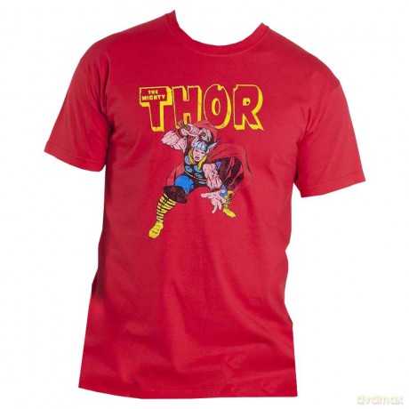 Marvel Comics: Unisex T-Shirt: Spiderman Shooting Webs (Red) (Large)