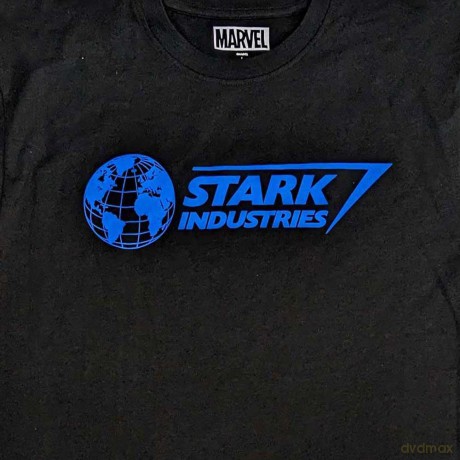 Marvel Comics: Unisex T-Shirt: Stark Industries Blue (Black) (X-Large)