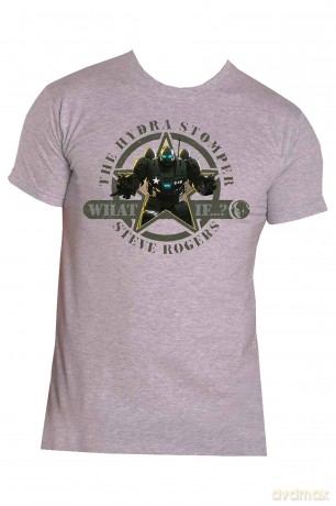 Marvel Comics: Unisex T-Shirt: What If Hydra Stomper (Grey) (X-Large)