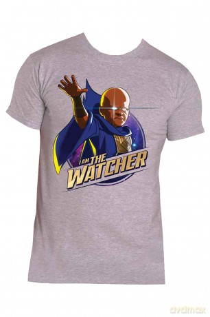 Marvel Comics: Unisex T-Shirt: What If I Am The Watcher (Grey) (Large)