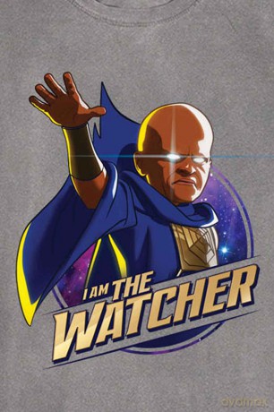 Marvel Comics: Unisex T-Shirt: What If I Am The Watcher (Grey) (Medium)