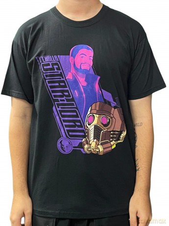 Marvel Comics: Unisex T-Shirt: What If Star Lord (Black) (Large)