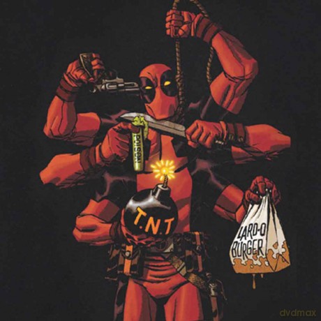 Marvel Comics: Unisex Tee: Deadpool Arms (Large)
