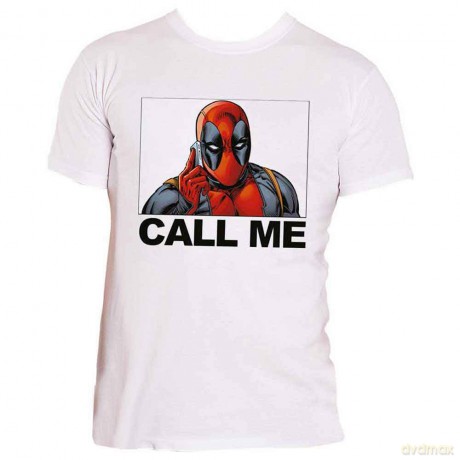 Marvel Comics: Unisex Tee: Deadpool Call Me (Small)