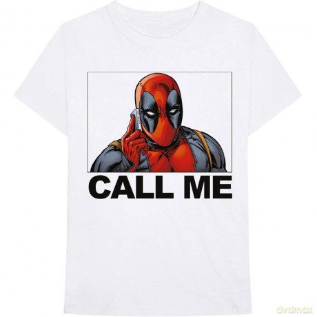 Marvel Comics: Unisex Tee: Deadpool Call Me (X-Large)