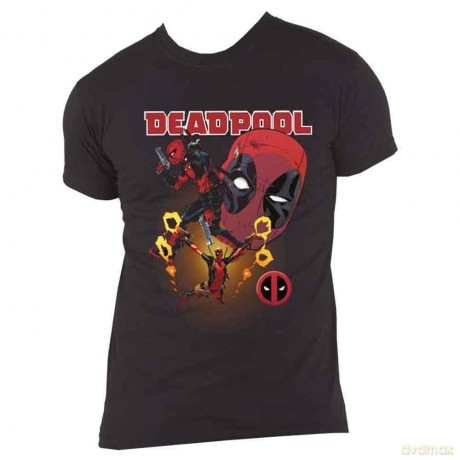 Marvel Comics: Unisex Tee: Deadpool Collage 2 (XX-Large)