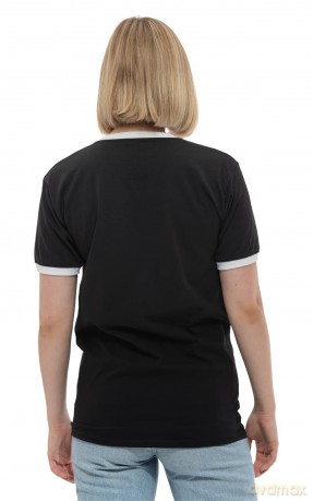Mary J Blige: Unisex Ringer T-Shirt: Americana (Black & White) (Small)