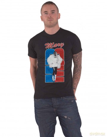 Mary J Blige: Unisex T-Shirt: Team USA (Black) (XX-Large)