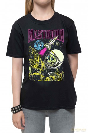 Mastodon: Kids T-Shirt: Space Colorization (Black) (11-12 Years)