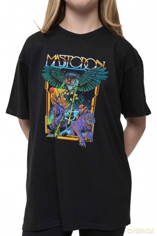 Mastodon: Kids T-Shirt: Space Owl (Black) (5-6 Years)
