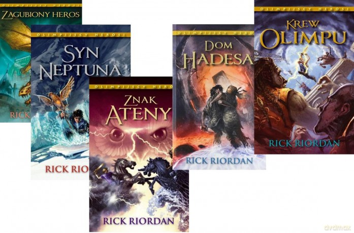 Olimpijscy Herosi Tom 1+2+3+4+5 - Rick Riordan Pakiet [5xKSIĄŻKA]