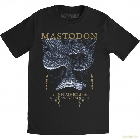 Mastodon: Unisex T-Shirt: Hushed Snake (Black) (Medium)
