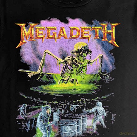 Megadeth: Ladies Crop Top: Contaminated (Black) (Back Print) (Medium)