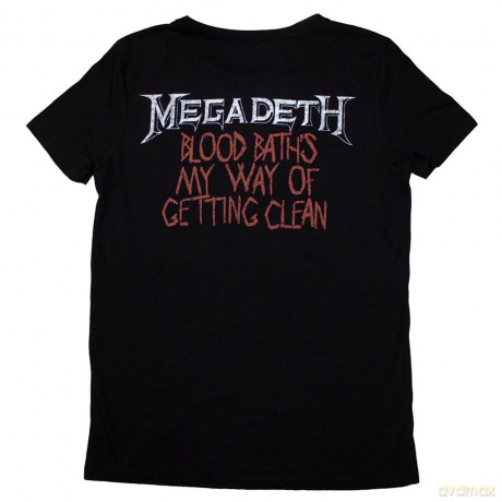 Megadeth: Ladies T-Shirt: Black Friday (Black) (Back Print) (Large)