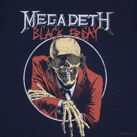 Megadeth: Ladies T-Shirt: Black Friday (Navy Blue) (Back Print) (X-Large)