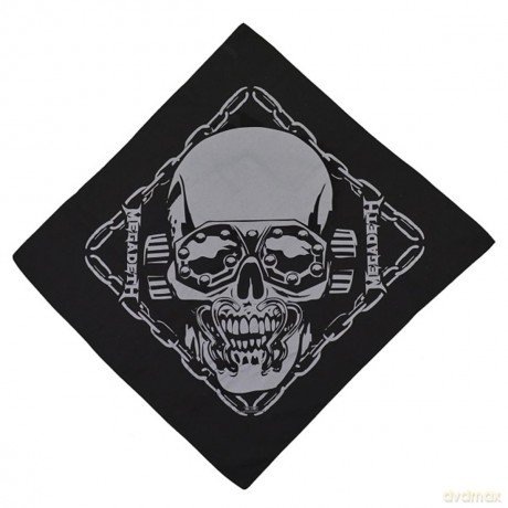Megadeth: Unisex Bandana: Vic Rattlehead (Black)