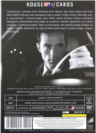 House of Cards Sezon 2 [4DVD]