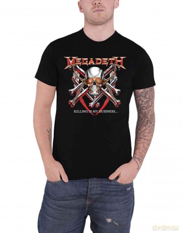 Megadeth: Unisex T-Shirt: Killing Is My Business (Black) (Back Print) (Large)