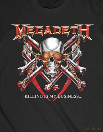 Megadeth: Unisex T-Shirt: Killing Is My Business (Black) (Back Print) (Small)
