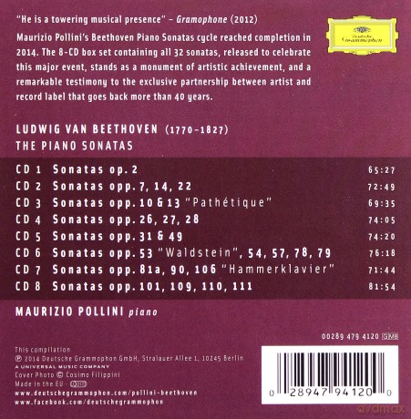 Maurizio Pollini: Beethoven Complete Piano Sonatas [8CD]