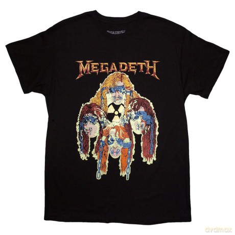 Megadeth: Unisex T-Shirt: Nuclear Glowheads (Black) (Medium)