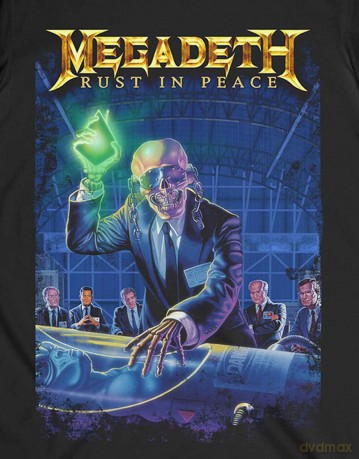 Megadeth: Unisex T-Shirt: Rust In Peace 30th Anniversary (Black) (Back Print) (X-Large)