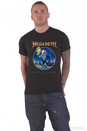 Megadeth: Unisex T-Shirt: Rust In Peace Anniversary (Black) (Large)