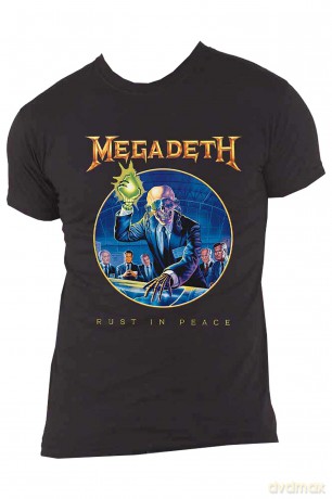 Megadeth: Unisex T-Shirt: Rust In Peace Anniversary (Black) (Large)