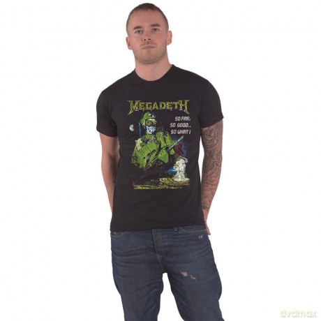 Megadeth: Unisex T-Shirt: SFSGSW Explosion Vintage (Black) (Medium)