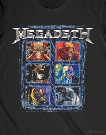 Megadeth: Unisex T-Shirt: Vic Head Grip (Black) (X-Large)